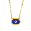 Blue Protection Juju Evil Eye Choker in 18K Gold