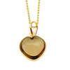 14K Smoky Quartz Heart for Protection