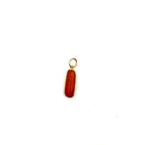 14K Coral Drop