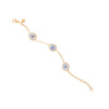 Red Protection Triple JuJu Eye Bracelet in 18K Gold