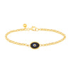 Lilac Protection Single JuJu Evil Eye Bracelet in 18K Gold