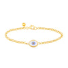 Orange Protection Single JuJu Evil Eye Bracelet in 18K Gold