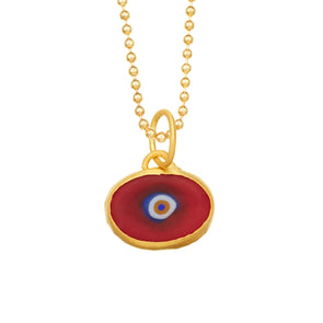 Red Protection JuJu Eye in 24K Gold