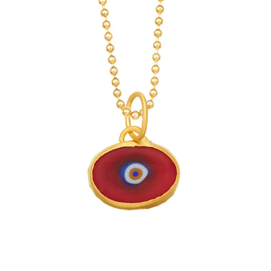 Red Protection JuJu Eye in 24K Gold