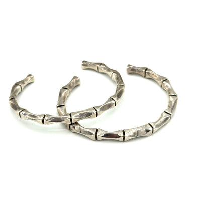 Vintage Bamboo Mexican Sterling Cuff