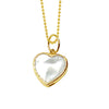14K Flat Mother of Pearl Heart for Love