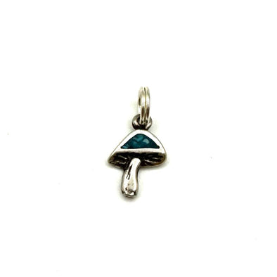 Vintage Sterling and Turquoise Mushroom