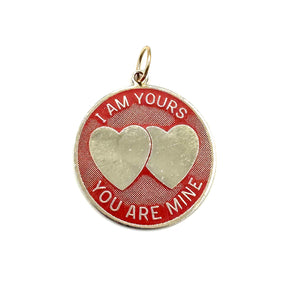 Vintage I am Yours You Are Mine Charm