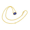 Blue Protection Juju Evil Eye Choker in 18K Gold