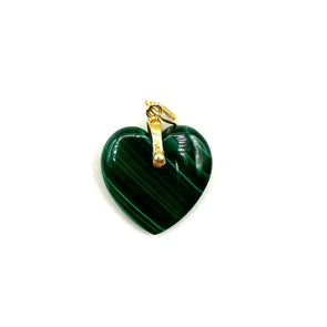 Large Malachite Heart for Renewal