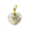 Large Rainbow Moonstone Heart with Diamond