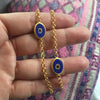 Lilac Protection Single JuJu Evil Eye Bracelet in 18K Gold
