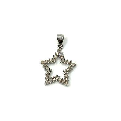 Vintage White Gold + Diamond Star