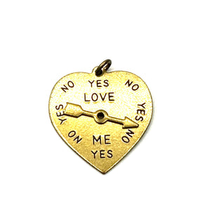 Vintage Yes-No-Maybe Love Spinner