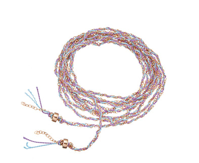 Gold + Silk Woven Intention Bracelet