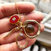 Red Protection JuJu Eye in 24K Gold