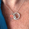 Orange Protection Juju Eye in Sterling Silver