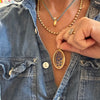 Vintage Enameled Flower Pendant