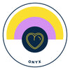 14K Onyx Heart for Strength