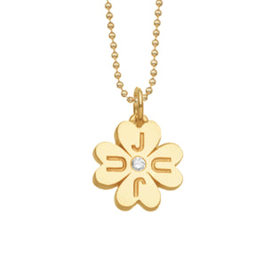 JuJu Lucky Clover in Gold w/ Diamond