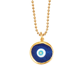 Protection 24K Lapis Inlaid Evil Eye