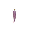 French Lilac Glass Drop