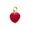 Ruby Crystal Heart for Prosperity