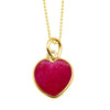 Ruby Crystal Heart for Prosperity