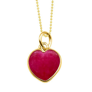 Ruby Crystal Heart for Prosperity