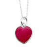 Ruby Crystal Heart for Prosperity