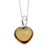 14K Smoky Quartz Heart for Protection