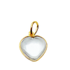 14K Healing Rock Crystal Heart