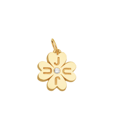 JuJu Lucky Clover in Gold w/ Diamond