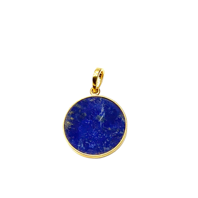 14K Lapis Coin for Calm