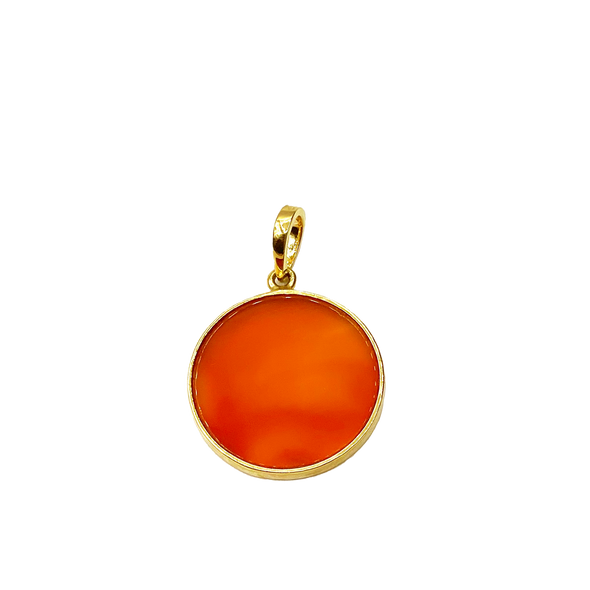 14K Carnelian Coin for Love