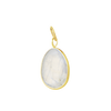 Large Rainbow Moonstone Heart with Diamond