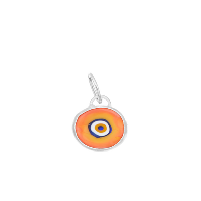 Orange Protection Juju Eye in Sterling Silver