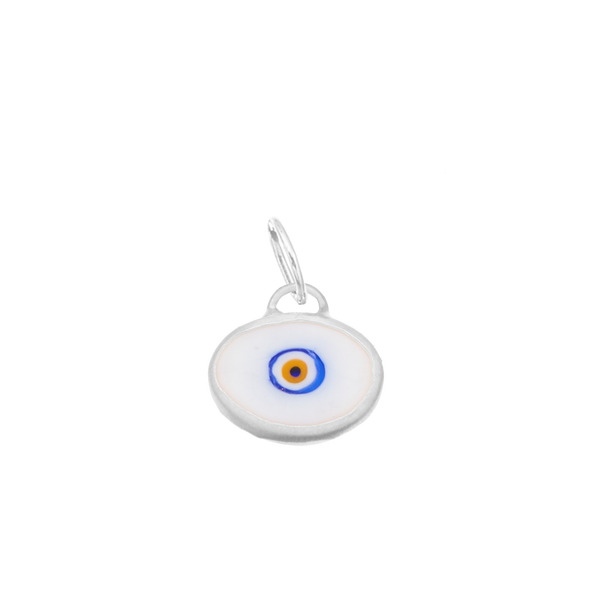 White Protection Juju Eye in Sterling Silver