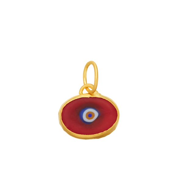 Red Protection JuJu Eye in 24K Gold