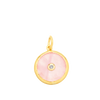 Protection 24K Rose Quartz and Diamond Evil Eye