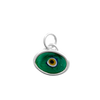 Green Protection Juju Eye in Sterling Silver