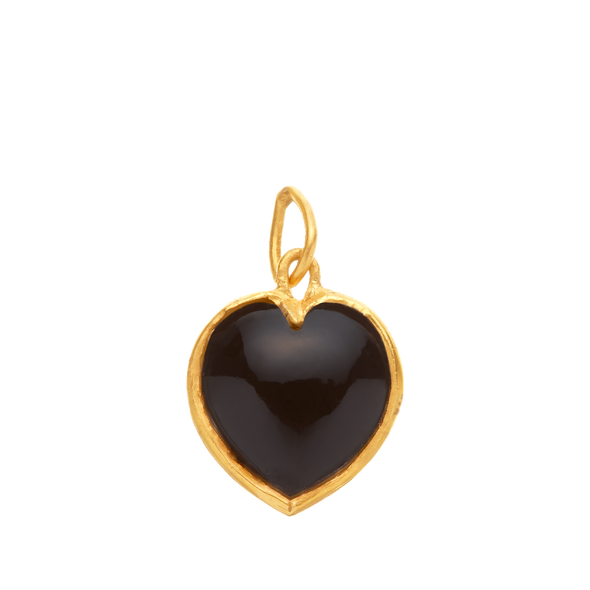 14K Onyx Heart for Strength