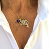 White Protection JuJu Eye in 24K Gold