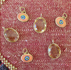 Lilac Protection Triple JuJu Eye Bracelet in 18K Gold