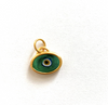 Green Protection JuJu Eye in 22K Gold